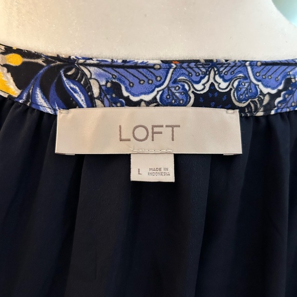 Anne Taylor LOFT Floral Pattern Dress Size L - Picture 2 of 7